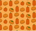 Pumpkin pattern with changable background Vegetable background